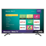 TV Hisense 50" Smart Ultra HD 4K Roku TV Built in HDR 10 Motion Rate 120Mhz 3 HDMI 1 Ethernet 1 USB 1 RCA 1 Optical Output Google Assitant Ready