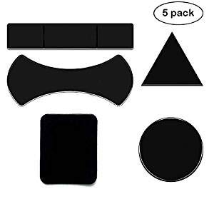 NOFDA 5pcs Magic Nano Rubber Pad Anti Slip Mat Sticker No Trace Car Mobile Phone Holder Lazy Bracket Pods Sticky Gel Pad Wholesale (5 Pack)