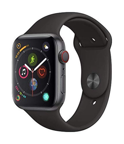 Apple Watch Series 4 (GPS + Cellular) (Renewed) (Black Sport, 44mm)