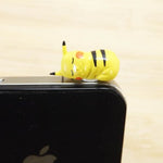 ZOEAST(TM) Cute Pikachu Stitch Dust Plug 3.5mm Phone Plug Headphone Jack Earphone Cap Ear Cap Plug Charm Compatible with iPhone 5 5S SE 6 6S Plus Ipad 2 3 4 Mini Ipod (Sleeping Pikachu)