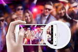 umsky Selfie Light Ring, 【Rechargeable 】 36 LED Ring Light for Cell Phone, 4-Level Adjustable Brightness Selfie Ring Light for iPhone Samsung Photography&Camera Video（White）