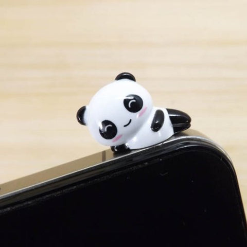 ZOEAST(TM) Cute Kung Fu Panda Bear Winnie Piglet Cat Dust Plug 3.5mm Phone Accessory Phone Plug iPhone Dust Plug Samsung Plug Phone Charm Headphone Jack Earphone Cap Ear Cap Dust Plug (Panda)