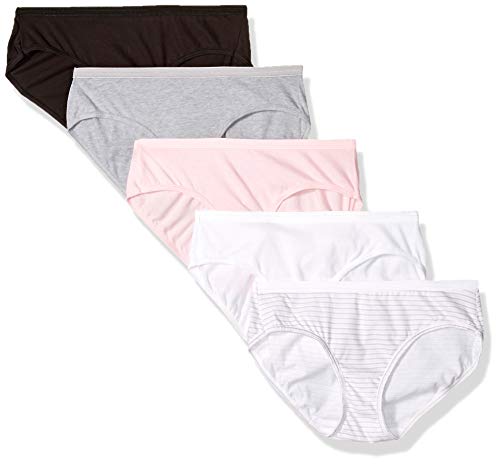 Hanes Ultimate Womens Comfort Cotton Hipster Panties 5 Pack Whitepi Panamaplaza