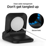 Spigen S350 Designed for Apple Watch Stand with Night Stand Mode for Series 4 / Series 3 / Series 2 / Series 1 / 44mm / 42mm / 40mm / 38mm, Patent Pending - Black