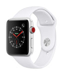 Apple Watch Series 3 (GPS + Cellular, 42mm) - Silver Aluminium Case with White Sport Band