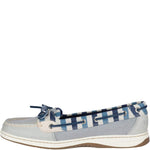 Sperry Top-Sider Angelfish Stripe Boat Shoe Women 6.5 Grey/Blue