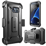 Galaxy S7 Case, SUPCASE Full-body Rugged Holster Case with Built-in Screen Protector for Samsung Galaxy S7 (2016 Release), Unicorn Beetle PRO Series - Retail Package (Black/Black)