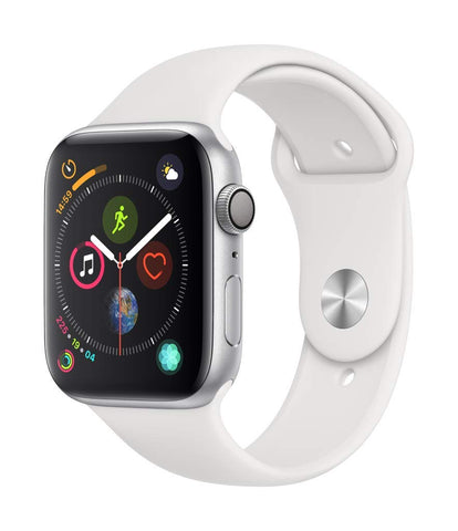 Apple Watch Series 4 (GPS, 44mm) - Silver Aluminium Case with White Sport Band