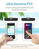 Anker Universal Waterproof Case, IPX8 Waterproof Phone Pouch Dry Bag for iPhone X / 8 / 8 Plus, Samsung Galaxy S8 / S7, Samsung Note Series, Google Pixel 2, up to 6 Inches—2 Pack