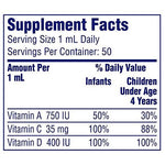 Enfamil Tri-Vi-Sol Vitamins A, D & C Supplement Drops for Infants, 50 mL.