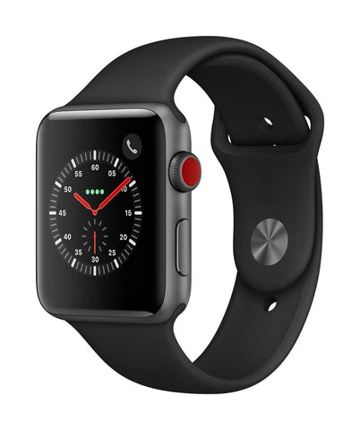 Apple Watch Series 3 (GPS + Cellular, 42mm) - Space Gray Aluminium Case with Black Sport Band