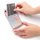 Case-Mate - Stick On Credit Card Wallet - POCKETS - Ultra-slim Card Holder - Universal fit - Apple – iPhone – Samsung – Galaxy - and more – Iridescent