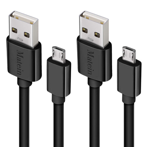 Micro USB Cable,[10Ft 2Pack] Extra Long Fast Charger Cord for Galaxy S7 Edge,High Speed Durable USB Charging Cable for Android Phone,Samsung J7/S6 Edge/S5/S4/Note 5/4,LG Stylo 3/K30,PS4,Camera,Black