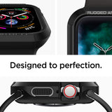 Spigen Rugged Armor Works with Apple Watch Case for 44mm Series 4 (2018) - Black