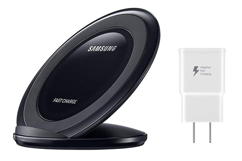 Samsung EP-NG930TBUGUS  Qi Certified Fast Charge Wireless Charging Stand W/ AFC Wall Charger - Black