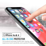 Maxboost Screen Protector for Apple iPhone Xs & iPhone X (Clear, 3 Packs) 0.25mm iPhone Xs/X Tempered Glass Screen Protector with Advanced Clarity [3D Touch] Work with Most Case 99% Touch Accurate