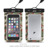 JOTO Universal Waterproof Pouch Cellphone Dry Bag Case for iPhone XS Max XR XS X 8 7 6S Plus, Samsung Galaxy S9/S9 +/S8/S8 +/Note 8 6 5 4, Pixel 3 XL Pixel 3 2 HTC LG Sony MOTO up to 6.0" -Camo