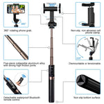 YOKKAO Upgraded Waterproof Selfie Stick Bluetooth Tripod Selfie Stick Extendable for iPhone Xs MAX iPhone 8 iPhone 8 Plus iPhone 7 Plus Galaxy Note S9 Plus S8 S7 S6 Huawei