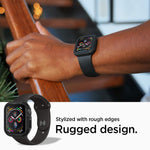 Spigen Rugged Armor Works with Apple Watch Case for 44mm Series 4 (2018) - Black