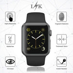 LK [6 Pack] Screen Protector for Apple Watch (42mm Series 3/2/1 44mm Series 4 Compatible), [Max Coverage] [Anti-Bubble] HD Clear with Lifetime Replacement Warranty