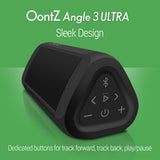 OontZ Angle 3 Ultra : Portable Bluetooth Speaker 14-Watts Deliver Bigger Bass and Hi-Quality Sound, 100ft Wireless Range, Play Two Together for Music in Dual Stereo, IPX-6 Splashproof Black