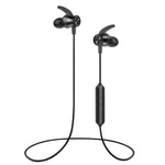 Letscom Bluetooth Headphones, Lightweight Wireless Earbuds with Magnetic Connection, IPX5 Water Resistant Bluetooth 5.0 Sports Earphones for Running, Built-in Mic, 8 Hrs Work Time