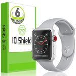 Apple Watch Screen Protector (38mm)(Apple Watch Nike+, Series 3/2/1 Compatible)[Ultimate](6-Pack), IQ Shield LiQuidSkin Full Coverage Screen Protector [HD Clear Anti-Bubble Film]