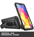 SUPCASE Unicorn Beetle Pro Series Designed for LG G8 Case & LG G8 ThinQ Case(2019 Release) Full-Body Rugged Holster Case with Built-in Screen Protector (Black)