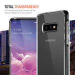 Trianium Clarium Case Designed for Galaxy S10e Case (2019) - Clear TPU Cushion/Hybrid Rigid Back Plate/Reinforced Corner Protection Cover for Samsung Galaxy S10e Phone(PowerShare Compatible)