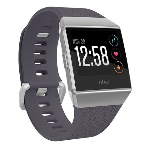 Fitbit Ionic GPS Smart Watch, Blue-Gray/Silver, One Size (S & L Bands Included)