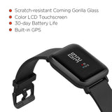 Amazfit Bip Smartwatch by Huami with All-Day Heart Rate and Activity Tracking, Sleep Monitoring, GPS, Ultra-Long Battery Life, Bluetooth, US Service and Warranty (A1608 Black)