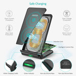 CHOETECH Fast Wireless Charger, Qi-Certified Wireless Charging Stand,7.5W Compatible iPhone Xs Max/XR/XS/X/8/8 Plus,10W Fast-Charging Galaxy S10/S10+/S10E/Note 9/S9/Note 8/S8,5W All Qi-Enabled Phones