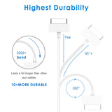 JETech USB Sync and Charging Cable for iPhone 4/4s, iPhone 3G/3GS, iPad 1/2/3, iPod, 3.3 Feet, White