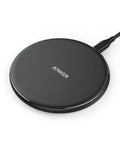 Anker Wireless Charger, Qi-Certified Ultra-Slim Wireless Charger Compatible iPhone Xs Max/XS/XR/X/8/8 Plus, Galaxy S9/S9+/S8/S8+/Note 8 and More, PowerPort Wireless 5 Pad (No AC Adapter)