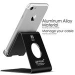 Lamicall Cell Phone Stand, Phone Dock: Cradle, Holder, Stand Compatible with Switch, All Android Smartphone, Phone XS Max XR 6 6s 7 8 X Plus 5 5s 5c Charging, Accessories Desk - Black