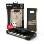 Zizo Bolt Series Compatible with Samsung Galaxy S8 Case Military Grade Drop Tested with Tempered Glass Screen Protector, Holster Desert TAN CAMO Green