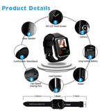 Smart Watch,Smartwatch for Android Phones, Smart Watches Touchscreen with Camera Bluetooth Watch Phone with SIM Card Slot Watch Cell Phone Compatible Android Samsung iOS Phone XS X8 7 6 5 Men Women