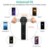 BOVON 360°Rotatable Phone Armband, Super Breathable Sports Arm Band for iPhone X/XS/XR/XS Max/8//7/6/6S Plus, Galaxy S10/S9/ S9 Plus/S8, Running Armband with Key Holder for Hiking Biking (Black)