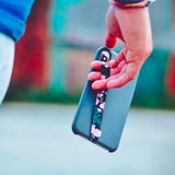 Phone Grip Finger Strap Accessory for Mobile Cell Phone, by Phone Loops (Bloom)