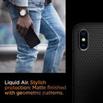 Spigen Liquid Air Armor Designed for Apple iPhone Xs Case (2018) / Designed for Apple iPhone X Case (2017) - Matte Black