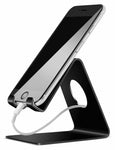 Lamicall Cell Phone Stand, Phone Dock: Cradle, Holder, Stand Compatible with Switch, All Android Smartphone, Phone XS Max XR 6 6s 7 8 X Plus 5 5s 5c Charging, Accessories Desk - Black