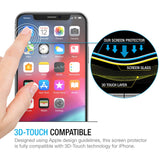 Maxboost Screen Protector for Apple iPhone Xs & iPhone X (Clear, 3 Packs) 0.25mm iPhone Xs/X Tempered Glass Screen Protector with Advanced Clarity [3D Touch] Work with Most Case 99% Touch Accurate