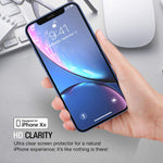 XDesign Glass Screen Protector Designed for Apple iPhone XR 2018 (3-Pack) Tempered Glass with Touch Accurate and Impact Absorb + Easy Installation Tray for iPhone XR [Fit with Most Cases] - 3 Pack