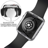 [2-Pack] Julk Case for Apple Watch Series 4 Screen Protector 40mm, 2018 New iWatch Overall Protective Case TPU HD Clear Ultra-Thin Cover for Apple Watch Series 4 (40mm)