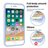 iPhone 8 Plus Case, iPhone 7 Plus Case, Anuck Soft Silicone Gel Rubber Bumper Case Microfiber Lining Hard Shell Shockproof Full-Body Protective Case Cover for iPhone 7 Plus /8 Plus 5.5" - Light Blue