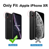 ProCase Wallet Case for iPhone XR, Folio Flip Case with Kickstand Card Holders Mirror Wristlet, Folding Stand Protective Cover for Apple iPhone XR 6.1" 2018 Release -Black