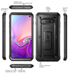 SUPCASE Unicorn Beetle Pro Series Designed for Samsung Galaxy S10 Case (2019 Release) Full-Body Dual Layer Rugged with Holster & Kickstand Without Built-in Screen Protector (Black)