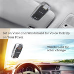 Avantree 18P Sunday Solar Charging Bluetooth Hands Free Visor Car Kit, for Handsfree Call, GPS, Music, Wireless in-Car Speakerphone, Connect Two Phones