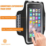 Sweat Resistant Armband Fits iPhone Xs Max XR X 8 7 6 6s Plus PORTHOLIC Phone Running Holder Sports Workout Case for Samsung GalaxyS10 S9+ S8 S7Edge Note 9 10 Huawei p20 LG [Stretchy] 7-18 Inch Arm