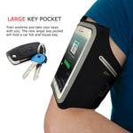 iPhone Plus 8/7 Waterproof Running Armband for Small to Large Arms. Designed for Secure No Bounce Comfort, The Exercise Phone Holder is Perfect for Runners, Gym Workouts and Sports